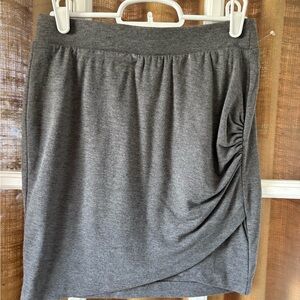 Old Navy Gray Ruched Skirt